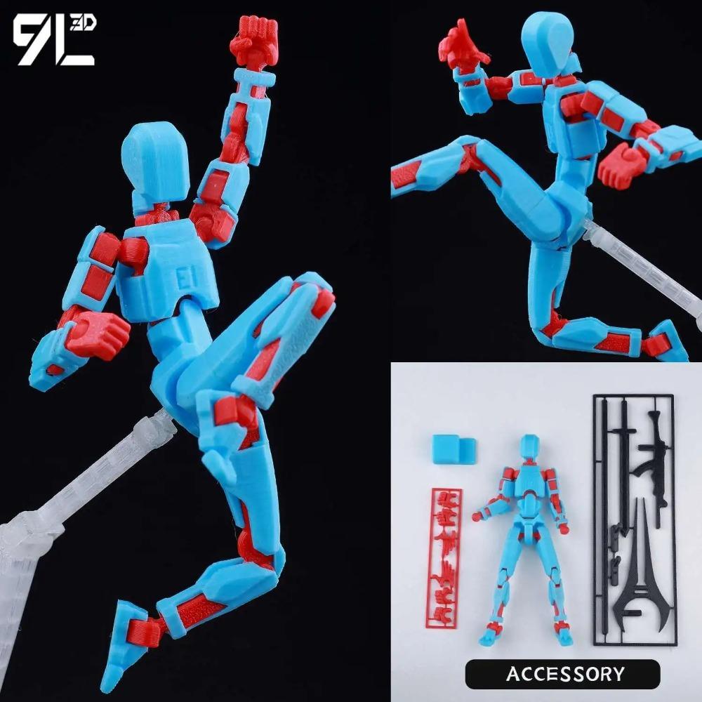 (Assembly Completed) T13 Action Figure Set,Dummy 13 Robot Action Figure, Lucky 13 Collectible Action Figure Articulated
