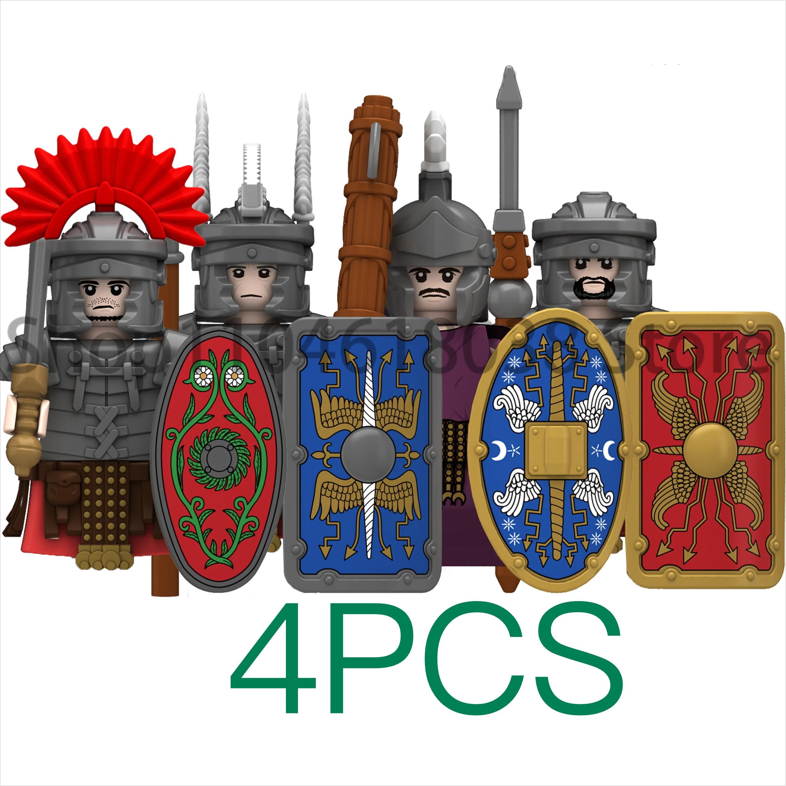 

Средневековые военные Рим Война Фигурки Армейские фигурки Строительные блоки Шлем Оружие Аксессуары Дети для Игрушек Подарки