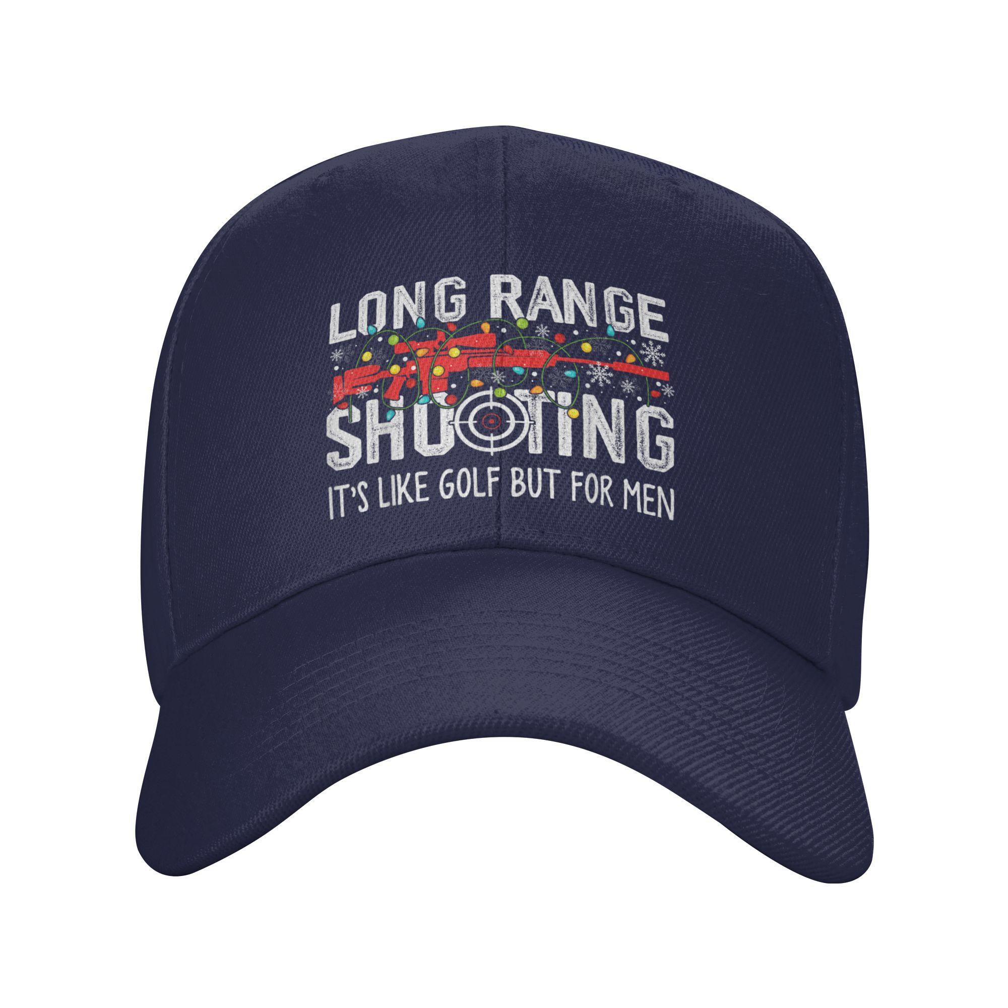 

Long Range Shooting Its Like Golf But For Men Sun Baseball Cap Summer Casual Trucker Hat For Unisex Baseball Caps One Size