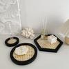Nordic Rattan Jewelry Aromatherapy Sundry Storage Tray Plastic Household Perfume Ornaments Organizer Plate Creative Photo Prop