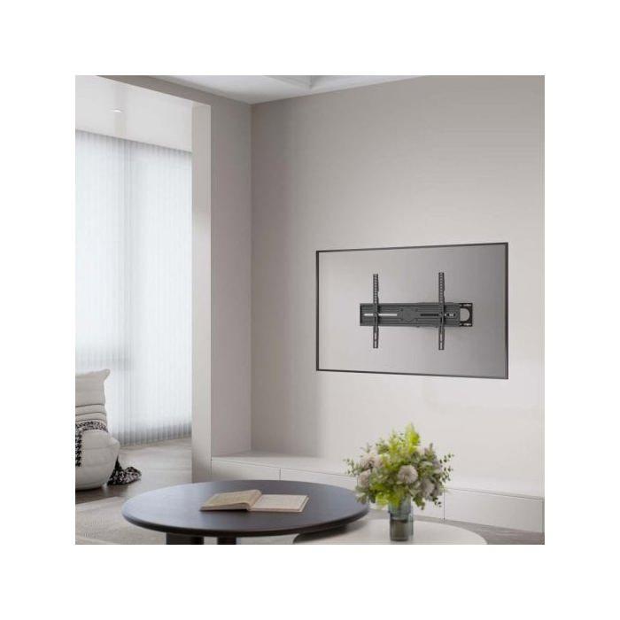 Soporte de pared AISENS WT70TSR-196 Acero Alta Resistencia Giratorio Inclinable Nivelable 37-80?/40kg/Negro
