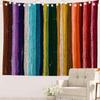 Abstract Modern Aesthetic Tapestry, Simple Dot Neutral Tones Wall Art Hanging Decoration Polyester Fiber White Ruffled Around