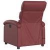 Massage Chair Burgundy Artificial Leather