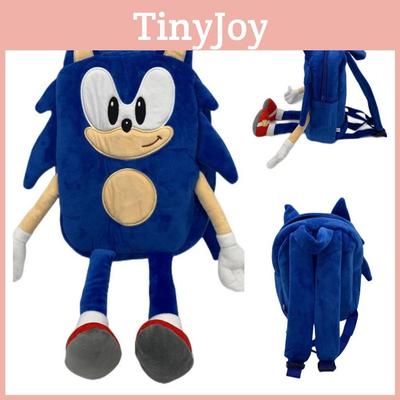 Sonic The Hedgehog Plush Toy Backpack For Kids Soft And Colorful Schoolbag For Boys And Girls