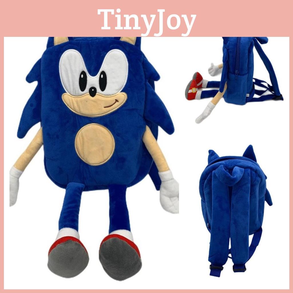 Sonic The Hedgehog Plush Toy Backpack For Kids Soft And Colorful Schoolbag For Boys And Girls