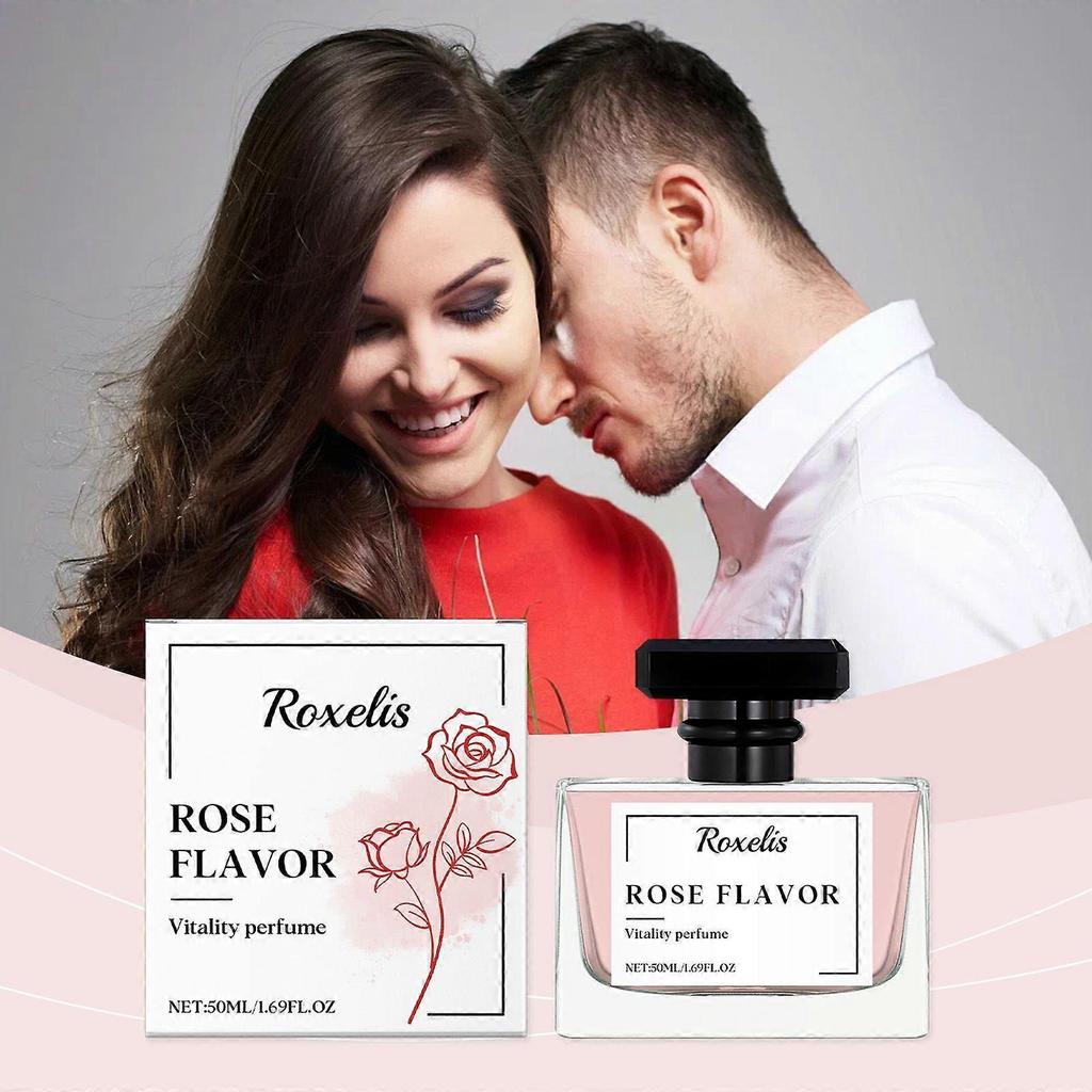 Roxelis Rose Charm Perfume - Gentle Rose Fragrance With Natural Ingredients, Fresh And Long-Lasting, Elegant Daily Perfume