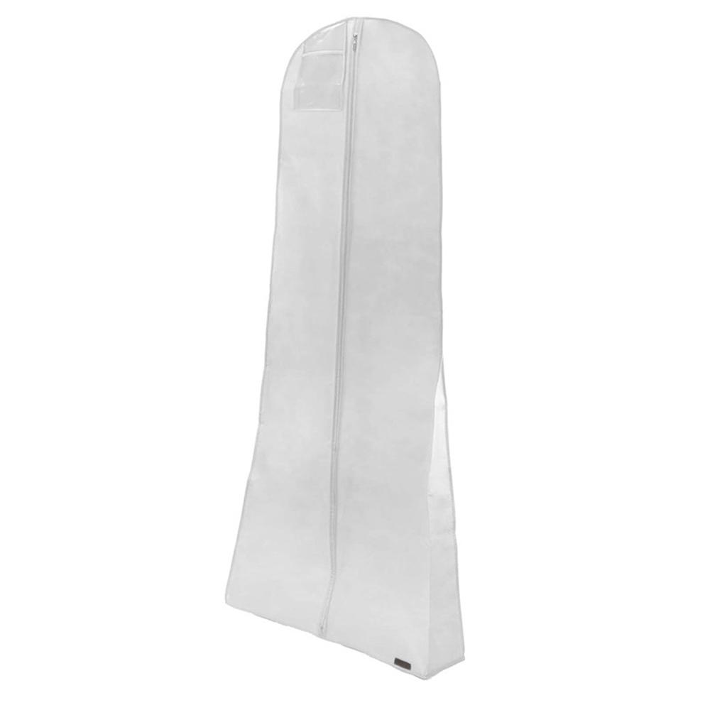 72" Long Wedding Dress Cover Prom Bridal Gown Garment Storage Zip Dust Bag