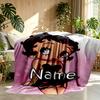 Custom Name Personalized Betty Boop Print Blanket, Home Decor, Bedroom, Sofa, Camping, Couch, Gifts for Birthday Christmas