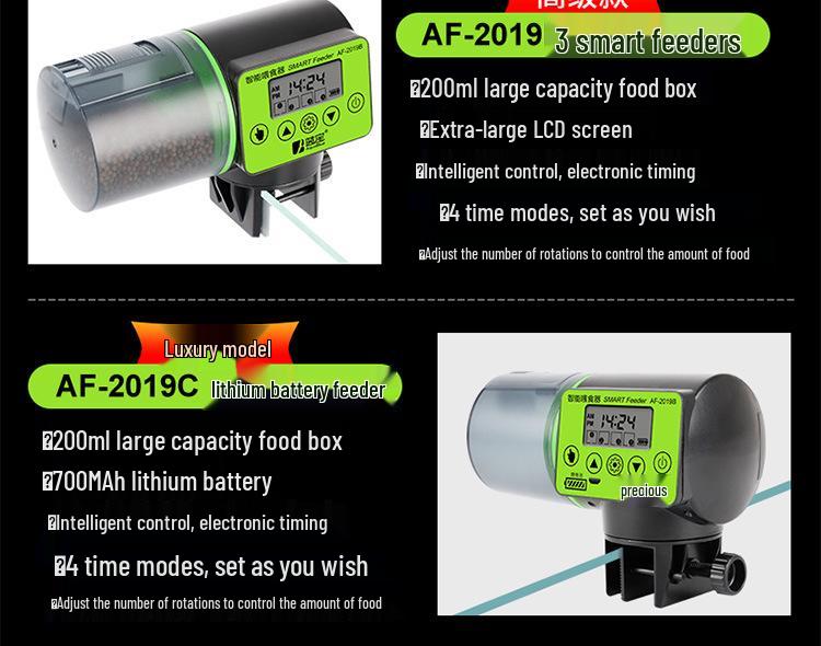 LCD Display Automatic Fish Feeder for Aquariums