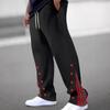 Men's Casual Pants New Sports Buttoned Colour Block Trousers Stylish