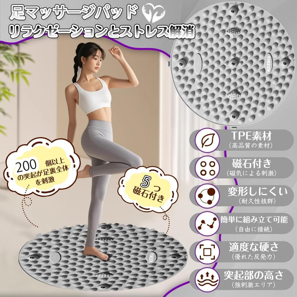Recommended by Judo Foot Reflexology Shiatsu Foot Massage Foot Massager Ergonomic Shiatsu Board for Foot Fatigue Relief and Perfect for Home Use