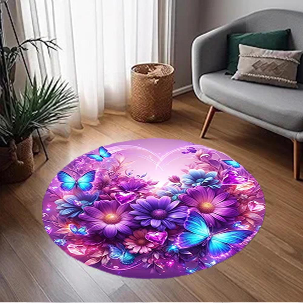1pc home carpet colorful tulip design rug non slip office decor gift living room bedroom