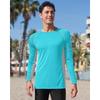 CHARMLEAKS Mens UPF 50+ Long Sleeve Rash Vest Quick Dry Rash Guards Surfing Swim Shirt