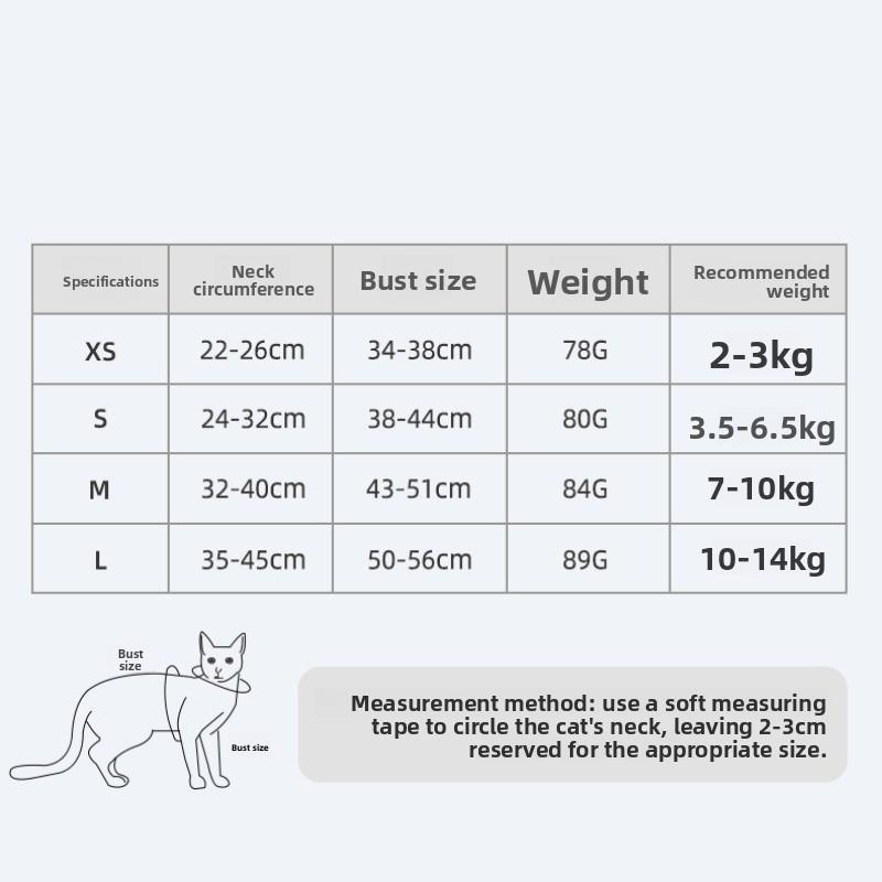 1PC Cat Traction Rope New Anti-break-free Cat Chest Strap Go Out Walking Cat Rope Adjustable Pet Traction Rope