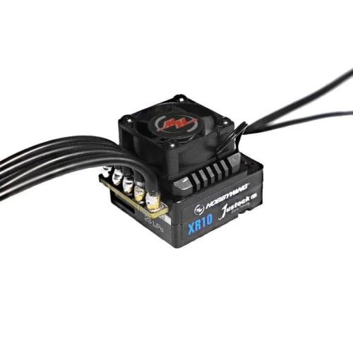 HOBBYWING XERUN XR10 Justock G3S (for 1/10 and 1/12 scale models) - Hobbywing RC XERUN ESC with Smart Fan, Overheat Prevention, Reverse Polarity Prote