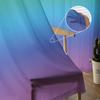 Rainbow Gradient Sheer Curtains For Living Room Bedroom Home Decor Kitchen Tulle For Windows Voile Drapes