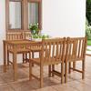 Vidaxl 5-Cz. Garden Furniture Set, Solid Teak Wood