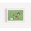 1pc Children's Day Art Poster Cute Girl with Animals Nature Art Boys and Girls Room Decoration Perfect Gift for Children's Day