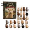 Desktop Decorative Ornaments with 24 24-Day Christmas Calendar 2026 Alpaca Advent Countdown Set 2D Acrylic