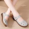 Women's Sandals Summer Mary Jane Beach Shoes White Flat Shoes Casual Soft Walking Sandals for Girl Plus Size