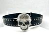 Girl Glittered Waist Belt Street Dance Jeans Belt Decorative Studded Skull Belt