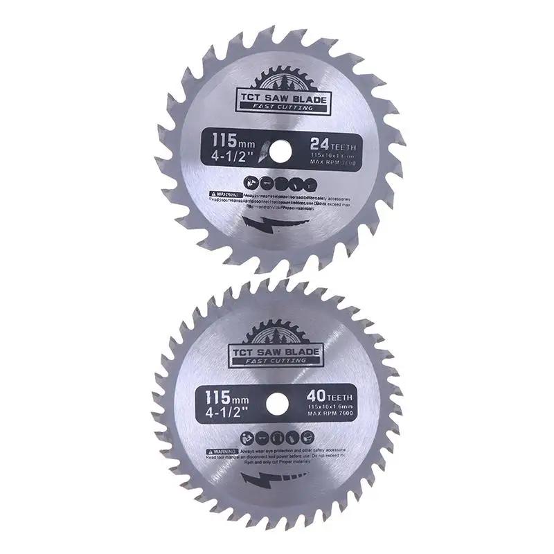 Wood Saw Blade 115mm Cemented Carbide Tipped TCT Saw Blade For Woodworking PVC Plastic Cutting Disc Circular Saw Blade