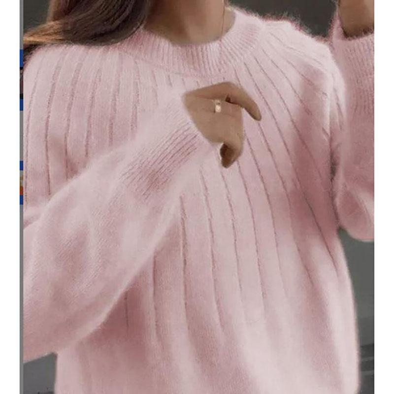 Outono e inverno suéter feminino curto solto outwear undercoat pullover bottom