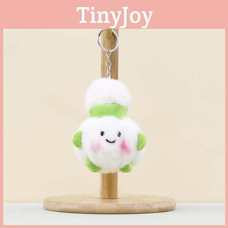 Mini pluszowy czosnek z wypełnieniem z bawełny PP jako breloczek do torby i dekoracja do kluczy