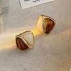 Damen Accessoires Provence Quadratische Gold Ohrringe