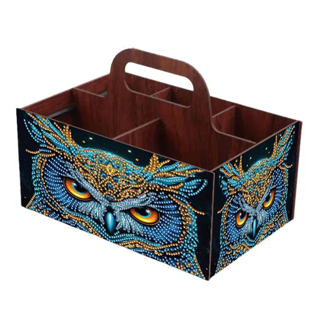 Diamond Painting Wooden Storage Box Handmade Jewelry Box Kits Storage Holder Case for Adult Birthday Presents Craft Kit