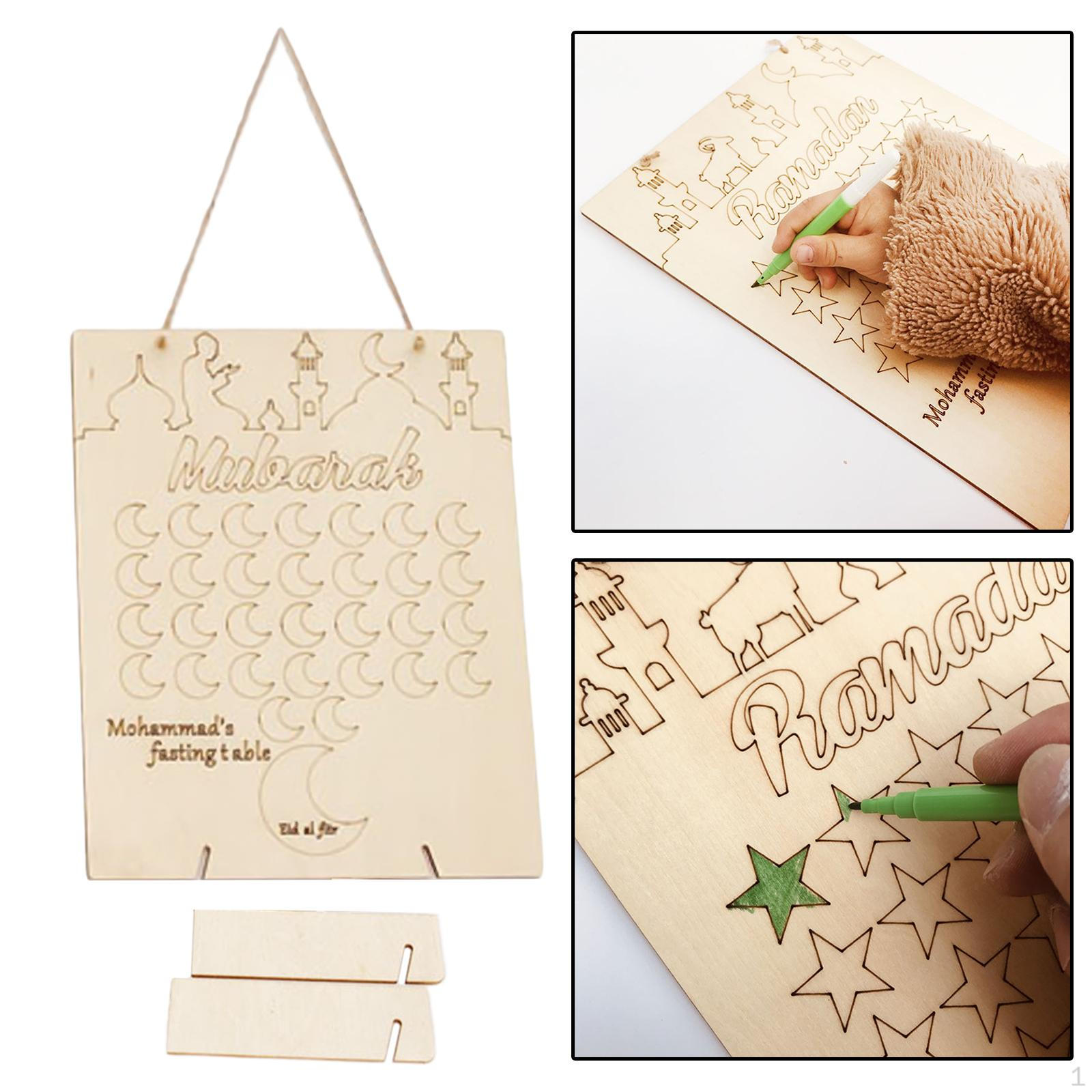 

Ramadan Advent Calendar DIY Graffiti Ornament MUBARAK