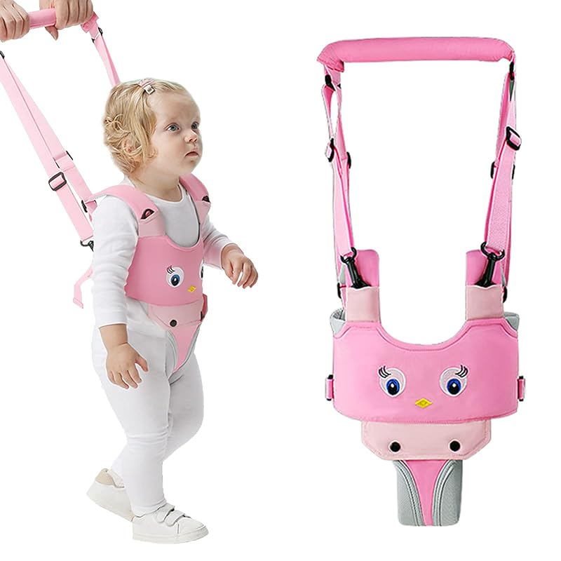 IULONEE Baby Walker, Handheld Kids Toddler Walking Harness Helper Assistant Protective Belt Child Activity Walker Adjustable Standing Up Walking