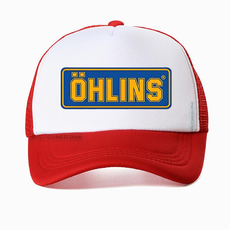 Ohlins Suspension hat Summer Fashion cool Caps Adjustable Hat Summer Unisex Mesh breathable Trucker Hats