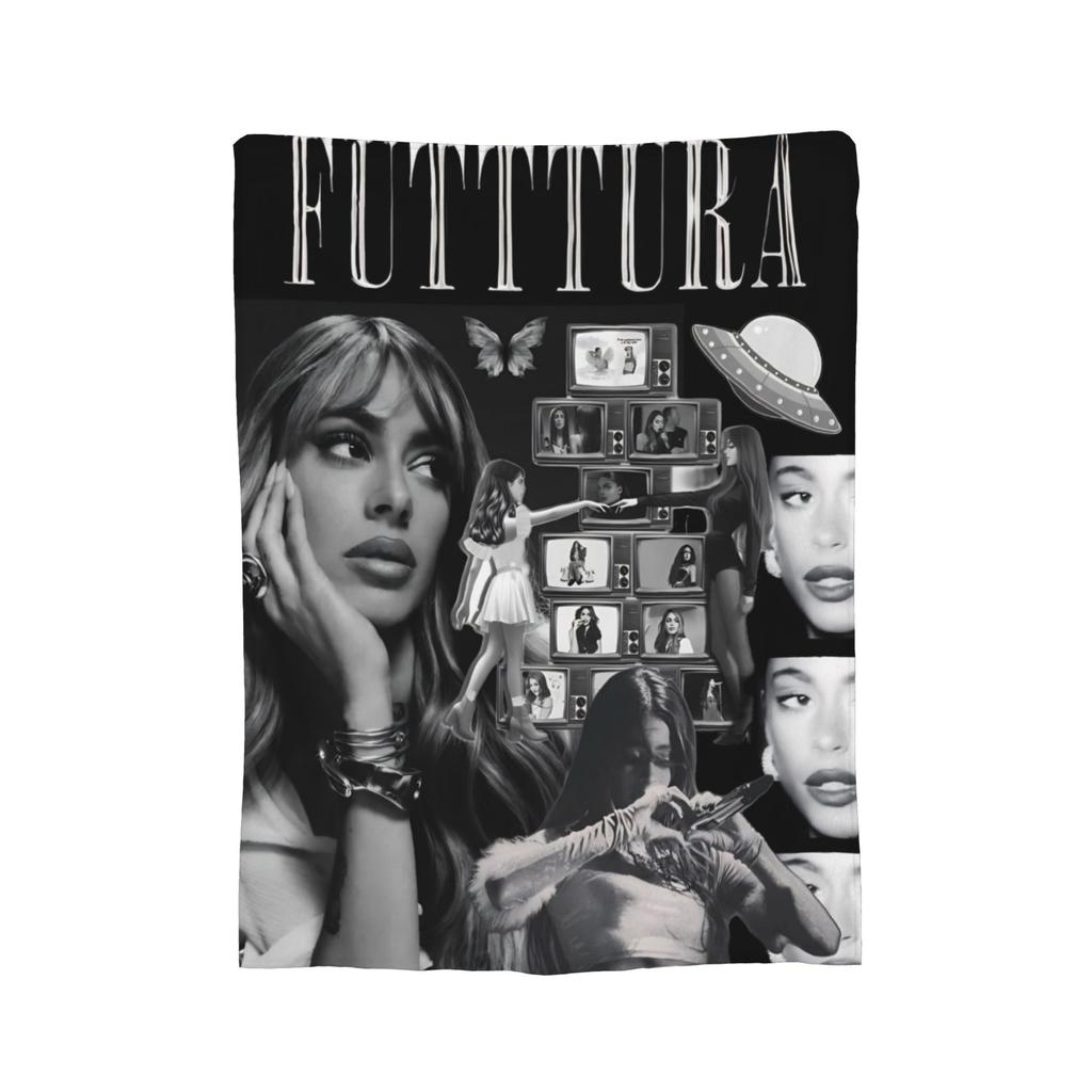 Singer TINI STOESSEL Futtura Album Blanket Warm Cozy Fluffy  Throw Blankets for Couch 50x60 Inch Multiple Sizes Bedspread