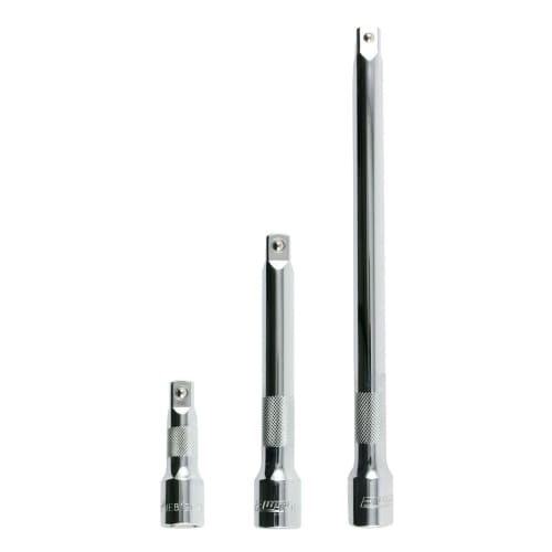 PLEAVIT Extension Bars, 6.35mm (1/4 inch), 50, 100, and 150mm Set, Ratchet Wrench Extension Bar