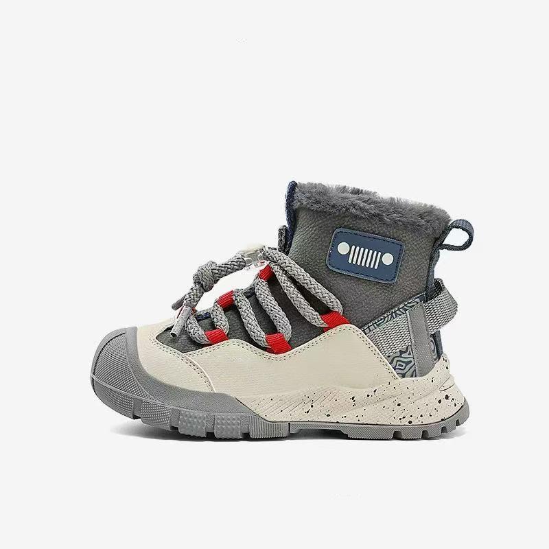 Wasserdichte Kinder-Winterstiefel mit rutschfester Sohle für Jungen und Mädchen - Neuer Stil 2025, mit Fleece gefüttert und verdickt
