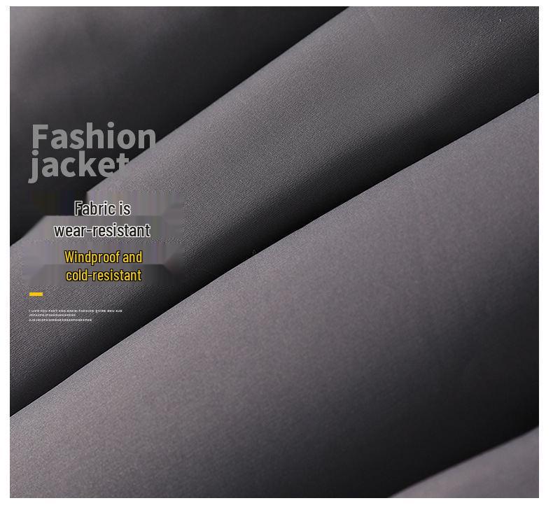 Męska Zimowa Bawełniana Kurtka z Kapturem 6XL - Luźna, Krótka, Codzienna Odzież Wierzchnia, Modny Design