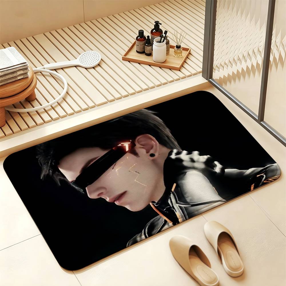 Caleb Xia Yizhou Love and Deepspace Anti‑Slip Floor Mat Short Plush Rug Carpet Soft Comfortable Machine Washable Home Decor