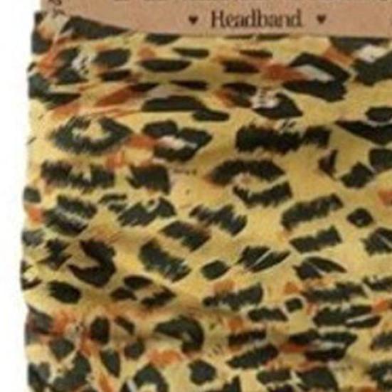 Damen Stirnband Leopardenmuster Lockiges Ananas Stirnband Weiches Atmungsaktives Elastisches Haarband Tägliches Tragen Haarschmuck