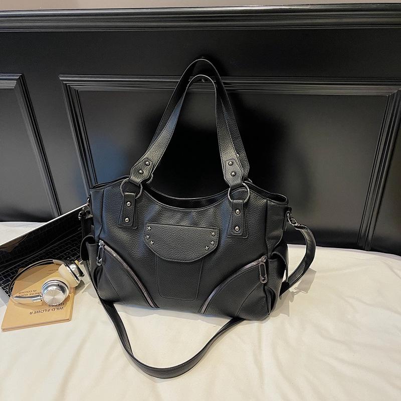 Women's Retro Crossbody Handbag: Fashionable, Versatile, Simple, Commuter-Style, Large Capacity Shoulder Tote