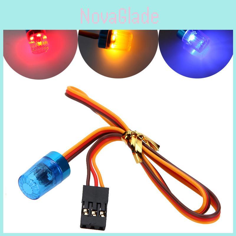Faszinierendes 3-Farben-Blinkendes Rotierendes LED-Licht für 1/10 RC-Modellautos mit Aluminiumlegierungsbasis