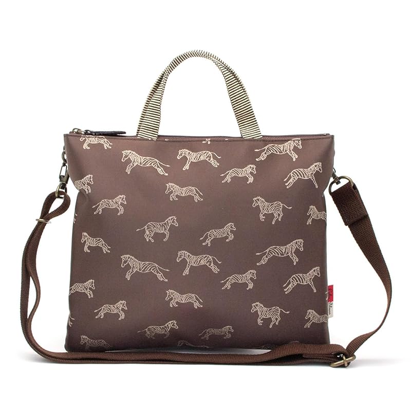 

[Hisiya Calen Blosso] (Hishiya Karen Brosso) Zebra pattern mini shoulder bag Kamimachi 3 nylon (chocolate)