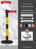 Retractable Queue Barrier Post with Belt