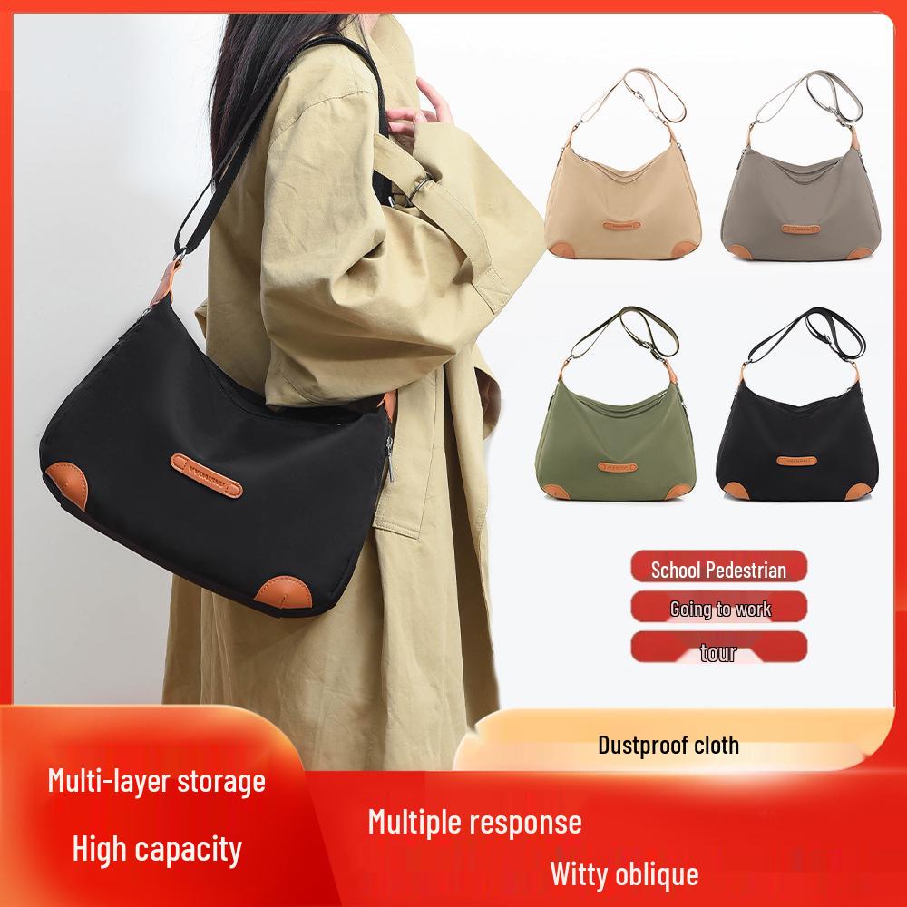 Trendy Women's Oxford Cloth Crossbody Shoulder Tote Bag