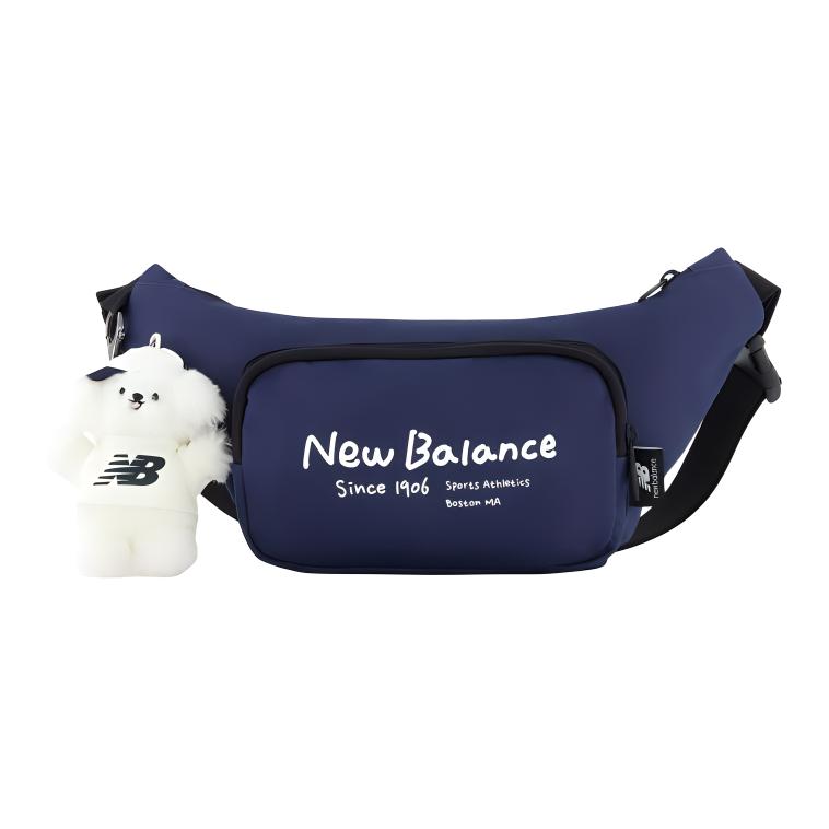 New New Balance Fabric Fanny Pack Regular Unisex Blue LAB42409NV