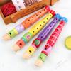 Kid Toys Musical Wooden Flute Toy Instrument Early Music Education Develop 6-Holes Recorder Wooden Flute Musical Instruments