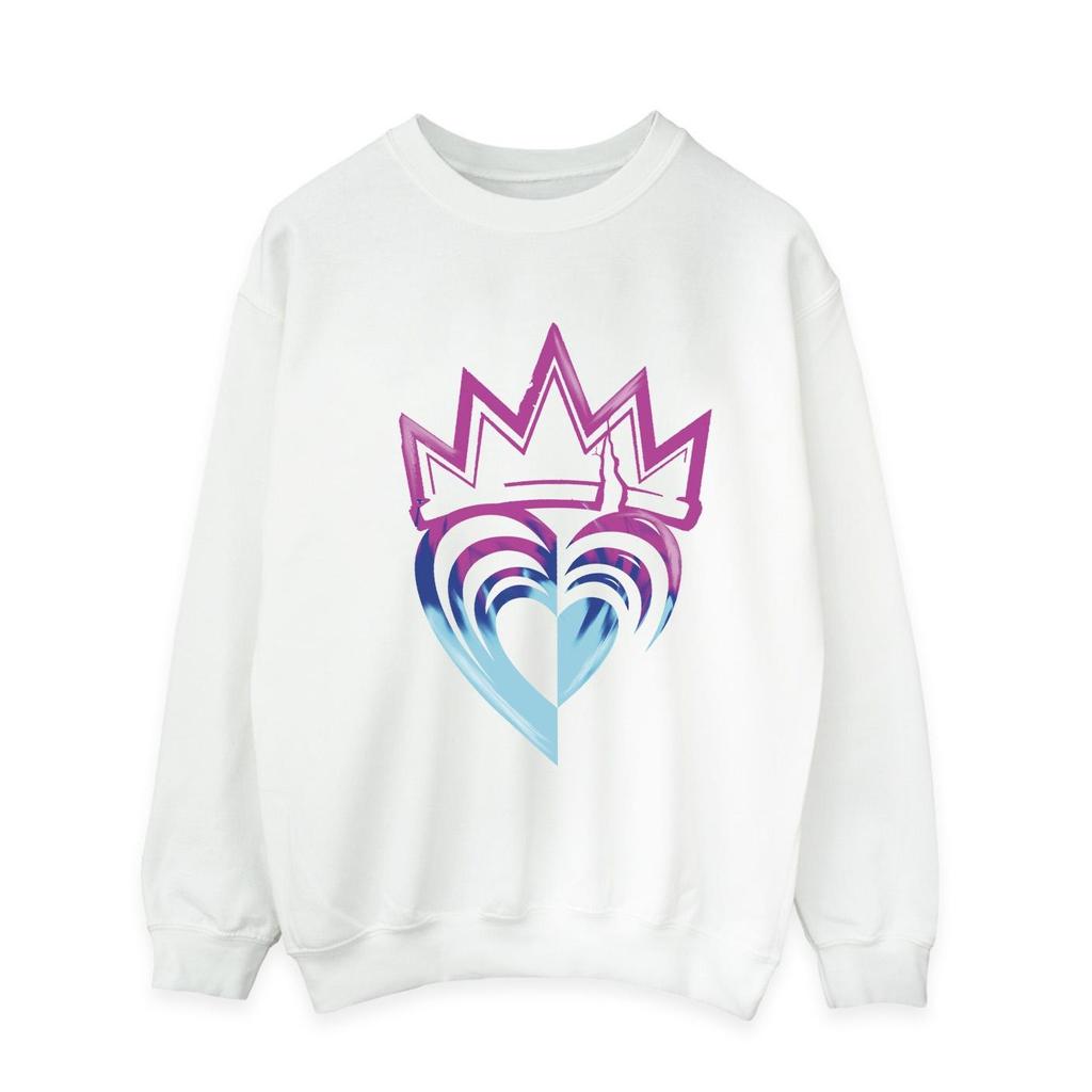 Disney Mens Descendants Pink Crown Sweatshirt
