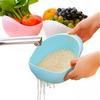 Colorful Kitchen Rice and Vegetable Washing Sieve Basket