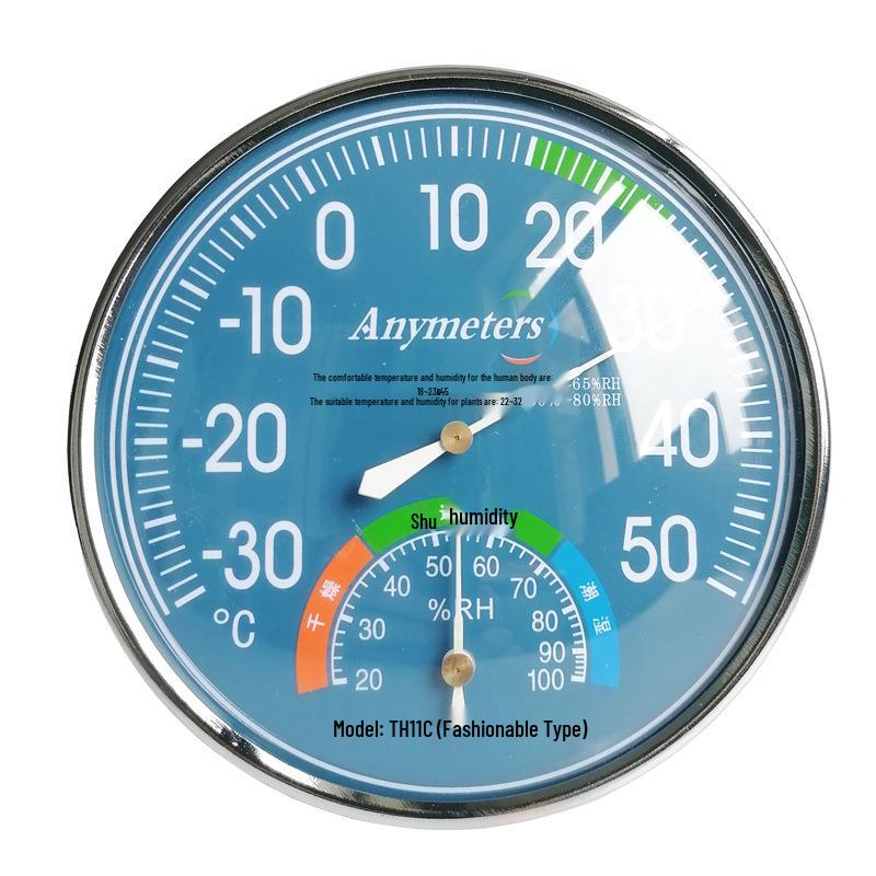 High-Temperature Metal Thermohygrometer for Sauna Rooms
