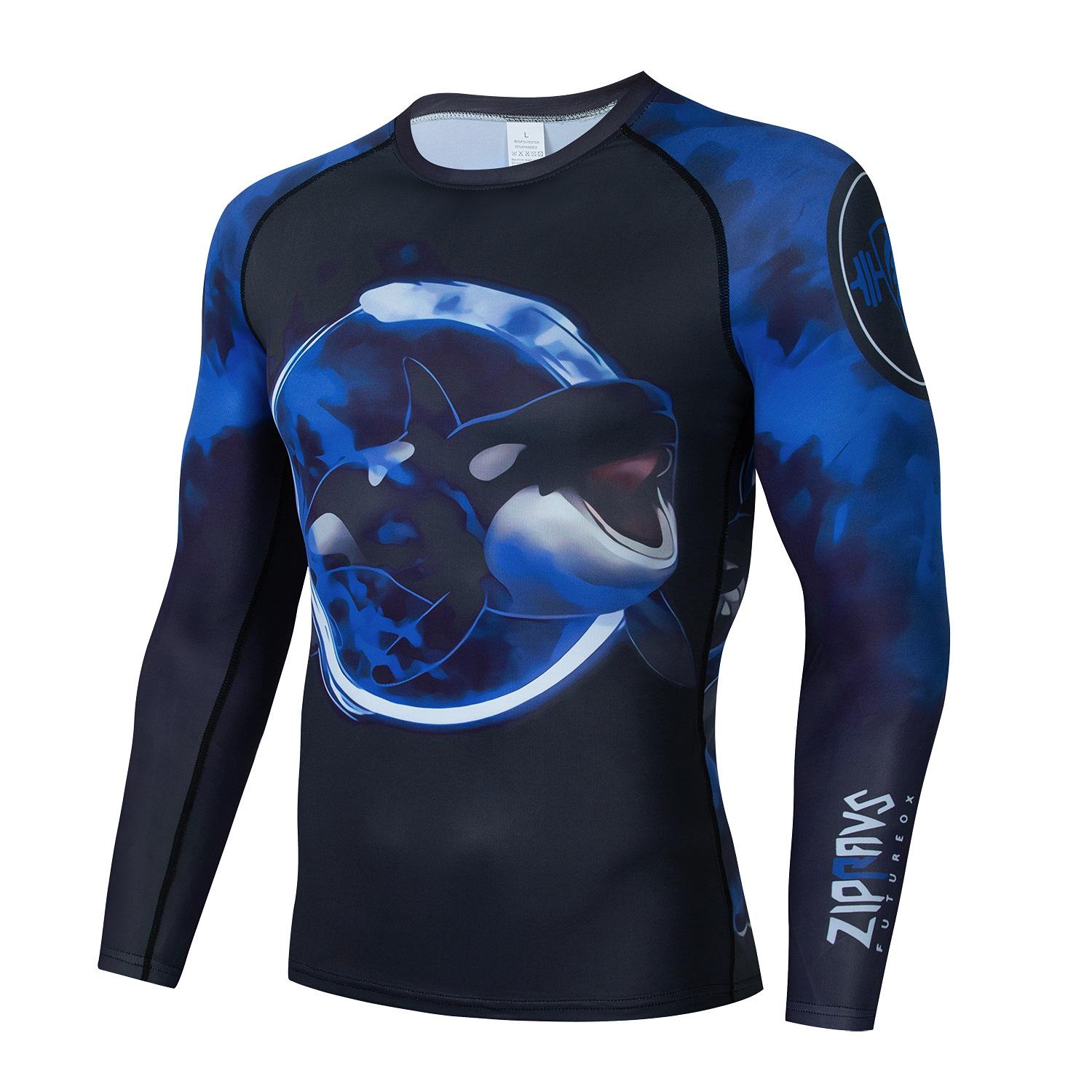 2021 New Sports Elastic Fitness Wear Men s Quick-Drying Tights Running Men s Suit Training Fitness Wear M